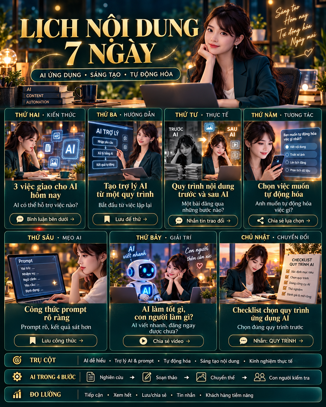 Lịch Làm Việc Trong 7 Ngày Cùng AI