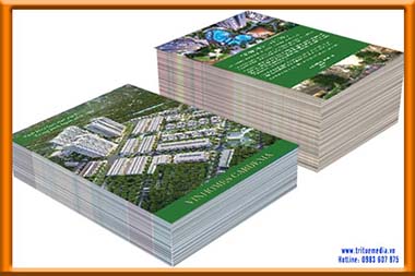 In tờ rơi giới thiệu bất động sản Vinhomes
