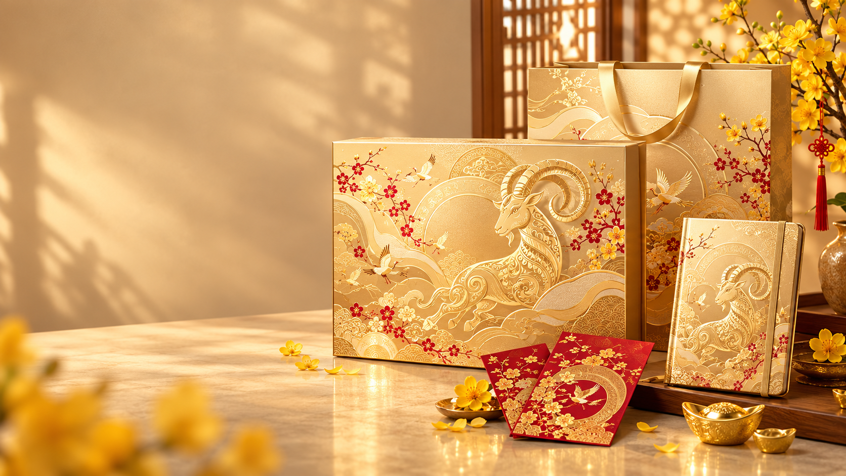 Đặt In Hộp Quà Tết Doanh Nghiệp 2027 Theo Yêu Cầu
